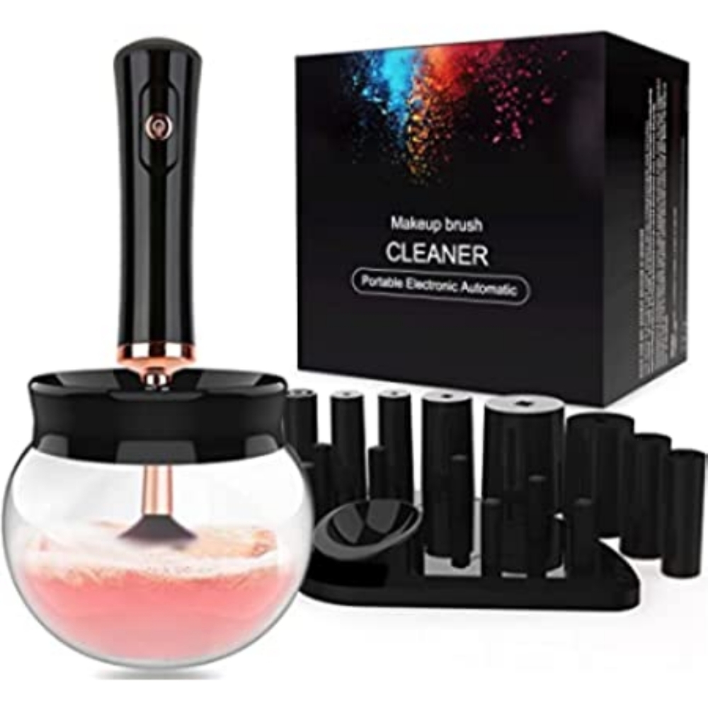 BNIB Makeup Brush Cleaner & Dryer Machine USB, 8 Collars 3 Speeds
